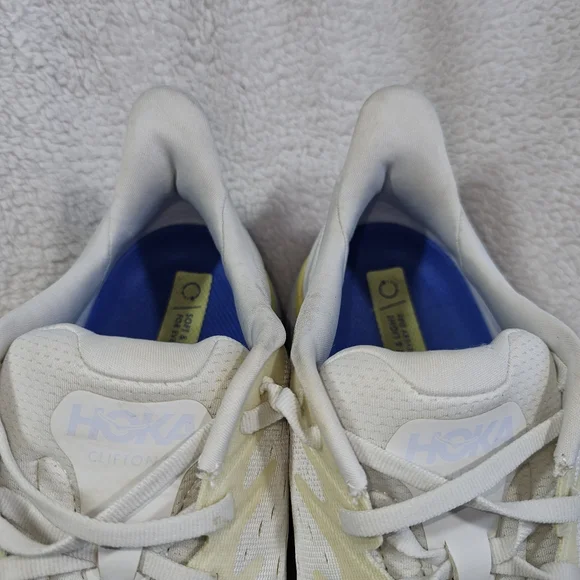 Hoka One One Womens Clifton 8 1119394 BDBBW White Running Shoes Sneaker Sz10.5 B - Picture 10 of 13